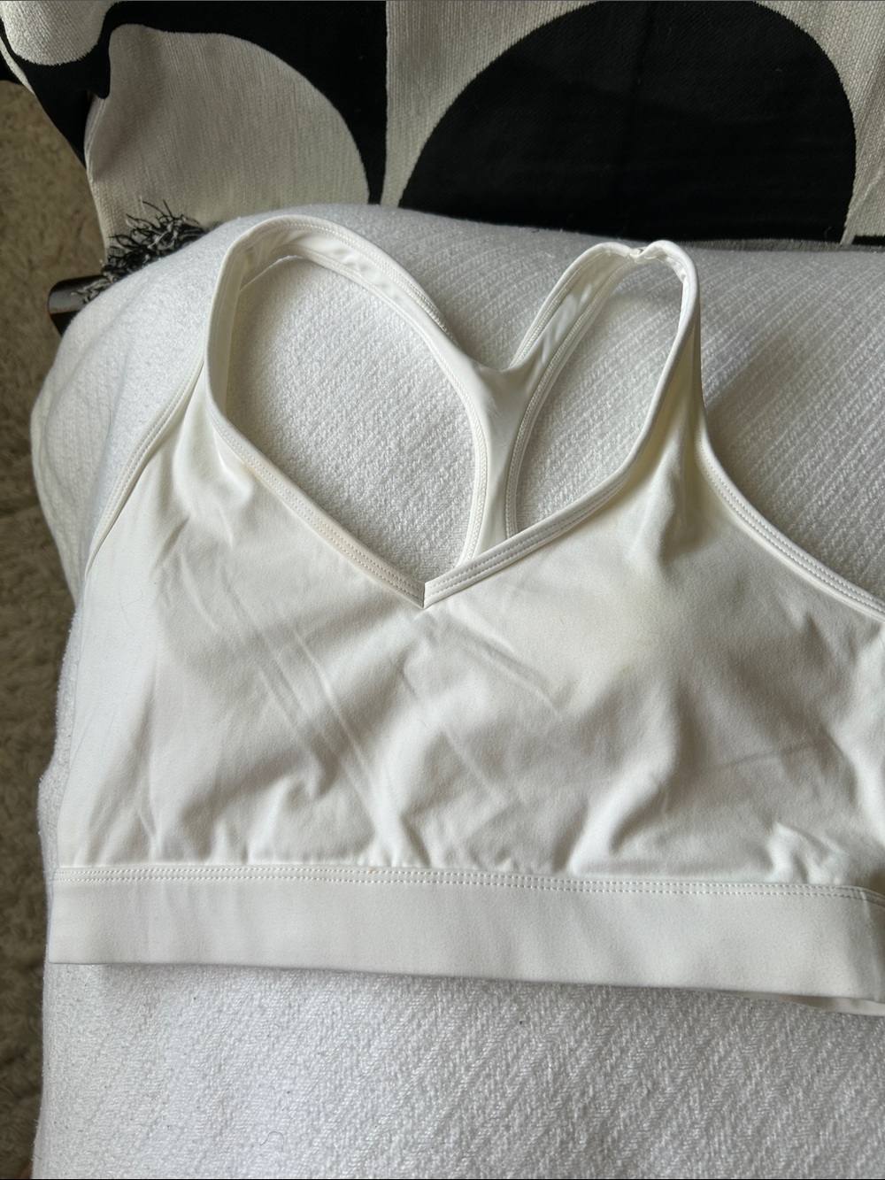 Varley Ivory Racerback Sports Bra - Picture 2 of 5